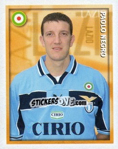 Sticker Paolo Negro - Calcio 1998-1999 - Merlin