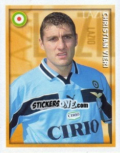 Sticker Christian Vieri - Calcio 1998-1999 n. 190 - Merlin