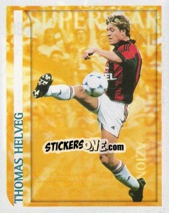 Figurina Thomas Helveg (Superstars in Azione) - Calcio 1998-1999 - Merlin