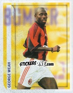 Sticker George Weah (Il Bomber) - Calcio 1998-1999 - Merlin