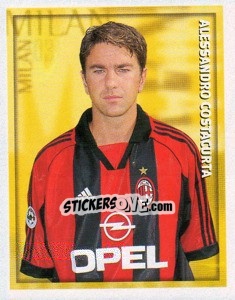 Sticker Alessandro Costacurta - Calcio 1998-1999 n. 203 - Merlin