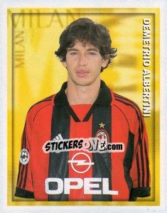 Figurina Demetrio Albertini - Calcio 1998-1999 - Merlin