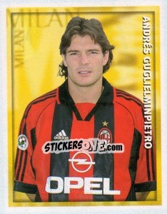 Figurina Andrés Guglielminpietro - Calcio 1998-1999 - Merlin