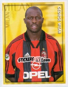 Sticker George Weah - Calcio 1998-1999 - Merlin