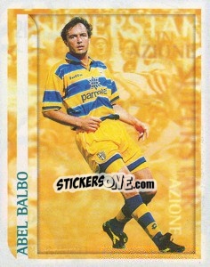 Figurina Abel Balbo (Superstars in Azione) - Calcio 1998-1999 - Merlin