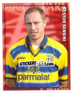 Figurina Nestor Sensini - Calcio 1998-1999 - Merlin