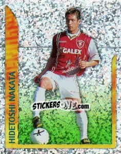 Figurina Hidetoshi Nakata (Superstars in Azione) - Calcio 1998-1999 - Merlin