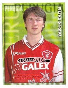 Sticker Pietro Strada - Calcio 1998-1999 - Merlin