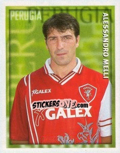 Figurina Alessandro Melli - Calcio 1998-1999 - Merlin