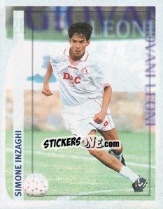 Figurina Simone Inzaghi (Giovani Leoni) - Calcio 1998-1999 - Merlin