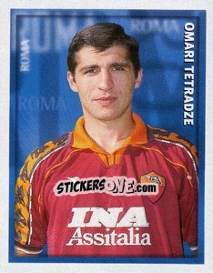 Figurina Omari Tetradze - Calcio 1998-1999 - Merlin