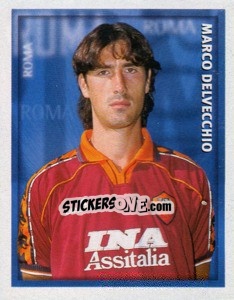 Figurina Marco Delvecchio - Calcio 1998-1999 - Merlin