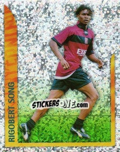 Sticker Rigobert Song (Superstars in Azione) - Calcio 1998-1999 - Merlin