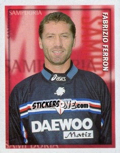 Sticker Fabrizio Ferron - Calcio 1998-1999 n. 343 - Merlin