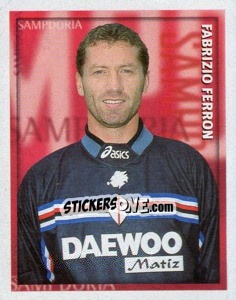 Figurina Fabrizio Ferron - Calcio 1998-1999 - Merlin