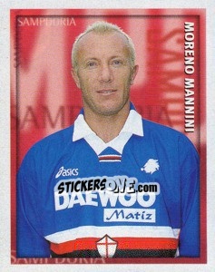 Figurina Moreno Mannini - Calcio 1998-1999 - Merlin