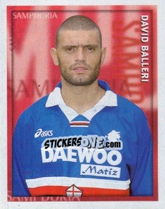 Figurina David Balleri - Calcio 1998-1999 - Merlin