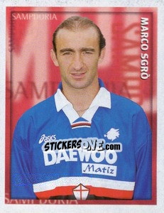 Sticker Marco Sgrò - Calcio 1998-1999 - Merlin