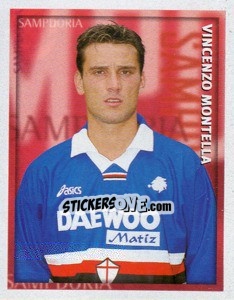 Sticker Vincenzo Montella - Calcio 1998-1999 - Merlin