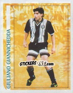 Figurina Giuliano Giannichedda (Superstars in Azione) - Calcio 1998-1999 - Merlin