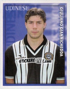 Figurina Giuliano Giannichedda - Calcio 1998-1999 - Merlin