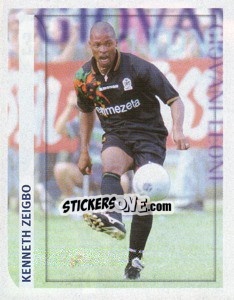 Figurina Kenneth Zeigbo (Giovani Leoni) - Calcio 1998-1999 - Merlin