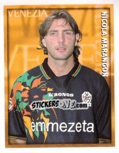 Figurina Nicola Marangon - Calcio 1998-1999 - Merlin