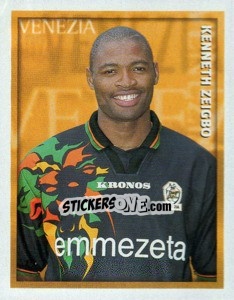 Cromo Kenneth Zeigbo - Calcio 1998-1999 - Merlin