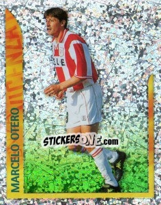 Figurina Marcelo Otero (Superstars in Azione) - Calcio 1998-1999 - Merlin