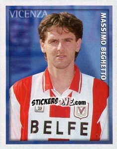 Sticker Massimo Beghetto - Calcio 1998-1999 - Merlin