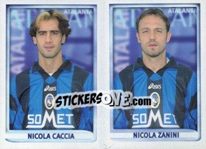 Cromo Caccia / Zanini  - Calcio 1998-1999 - Merlin