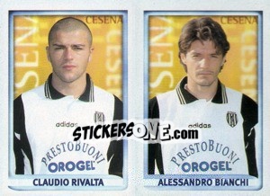 Sticker Rivalta / Bianchi  - Calcio 1998-1999 - Merlin