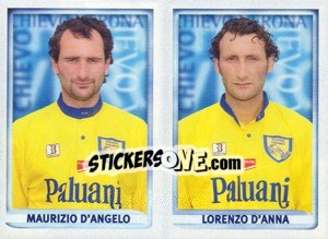 Figurina D'Angelo / D'Anna  - Calcio 1998-1999 - Merlin