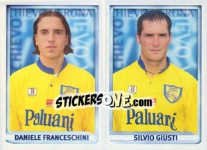 Sticker Franceschini / Giusti  - Calcio 1998-1999 - Merlin