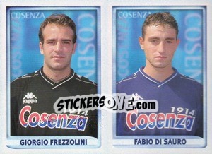 Figurina Frezzolini / Di Sauro  - Calcio 1998-1999 - Merlin