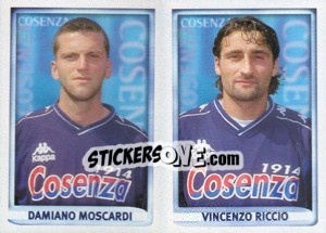 Cromo Moscardi / Riccio  - Calcio 1998-1999 - Merlin