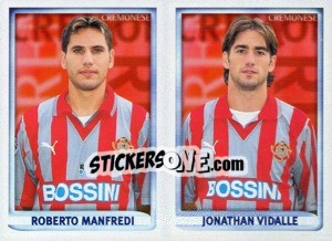 Sticker Manfredi / Vidalle  - Calcio 1998-1999 - Merlin