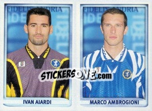 Cromo Aiardi / Ambrogioni  - Calcio 1998-1999 - Merlin