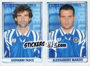 Sticker Fasce / Marzio  - Calcio 1998-1999 - Merlin