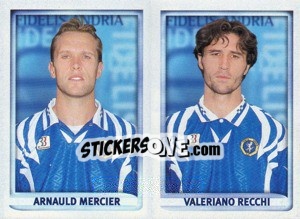 Sticker Mercier / Recchi  - Calcio 1998-1999 - Merlin