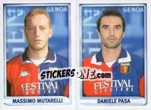Sticker Mutarelli / Pasa  - Calcio 1998-1999 - Merlin
