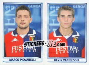 Figurina Piovanelli / Van Dessel  - Calcio 1998-1999 - Merlin