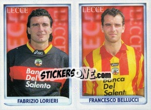 Figurina Lorieri / Bellucci  - Calcio 1998-1999 - Merlin