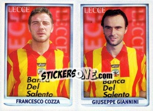 Figurina Cozza / Giannini  - Calcio 1998-1999 - Merlin