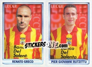 Cromo Greco / Rutzittu  - Calcio 1998-1999 - Merlin