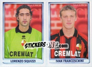 Sticker Squizzi / Franceschini  - Calcio 1998-1999 - Merlin