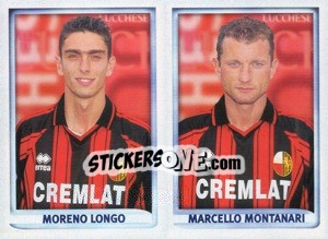 Cromo Longo / Montanari  - Calcio 1998-1999 - Merlin