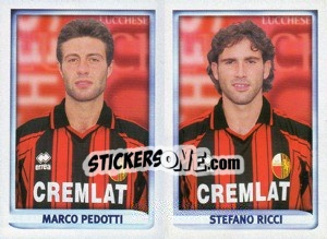 Sticker Pedotti / Ricci  - Calcio 1998-1999 - Merlin