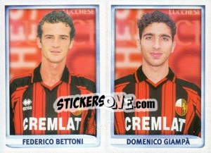 Sticker Bettoni / Giampà  - Calcio 1998-1999 - Merlin