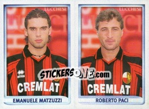 Cromo Matzuzzi / Paci  - Calcio 1998-1999 - Merlin
